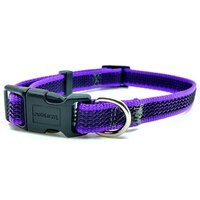 Nobleza obojok z pogumovaného popruhu 1,5 x 25 - 40 cm fialový